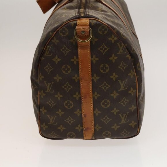 LOUIS VUITTON Monogram Keepall Bandouliere 50 Boston Bag M41416 LV Auth 132469 - Picture 4 of 16